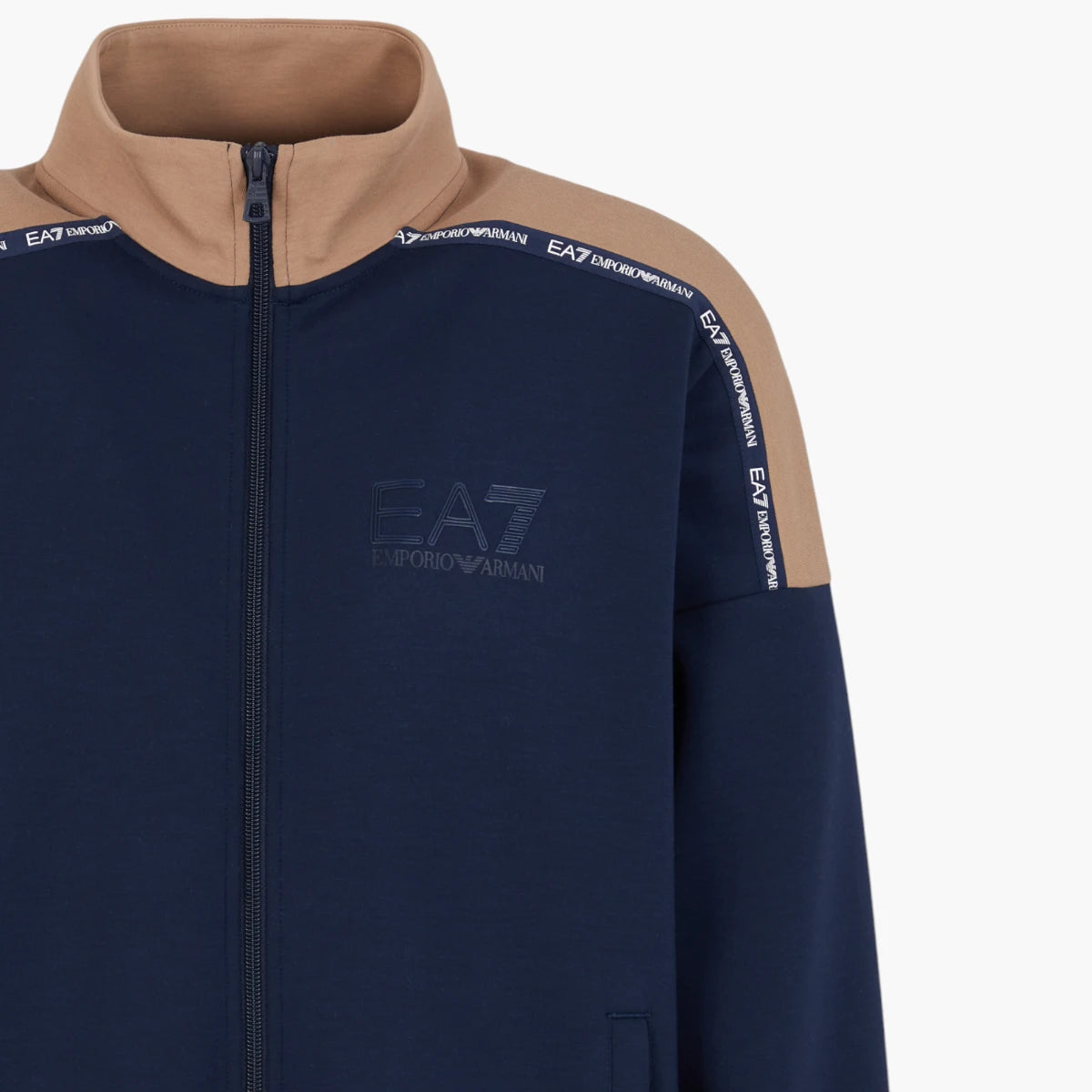 EA7 Logo Series Modern Fit Sustainable Tracksuit Top | LEVISONS