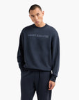 Armani Exchange Dropped Shoulder Retro Sports Cotton Crewneck Sweatshirt | LEVISONS