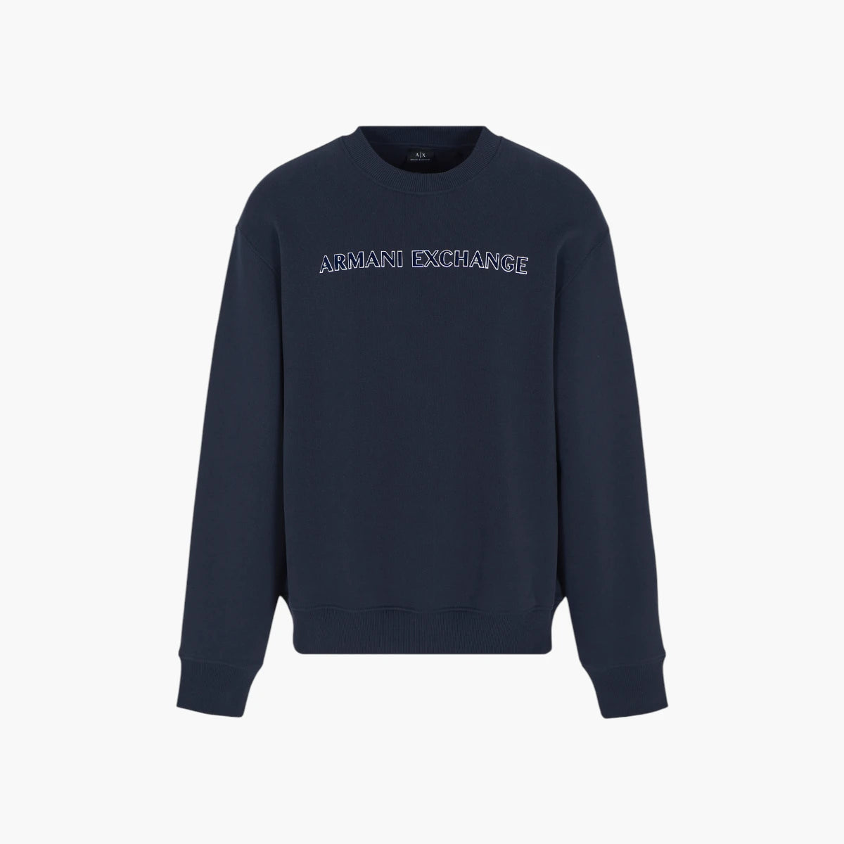 Armani Exchange Dropped Shoulder Retro Sports Cotton Crewneck Sweatshirt | LEVISONS