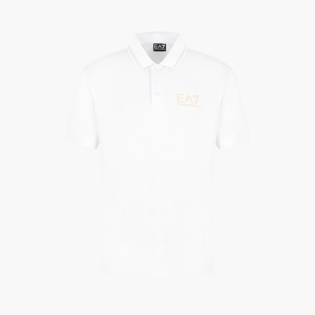 EA7 Gold Label Slim Fit Polo Shirt With Collar Edge Detailing | LEVISONS
