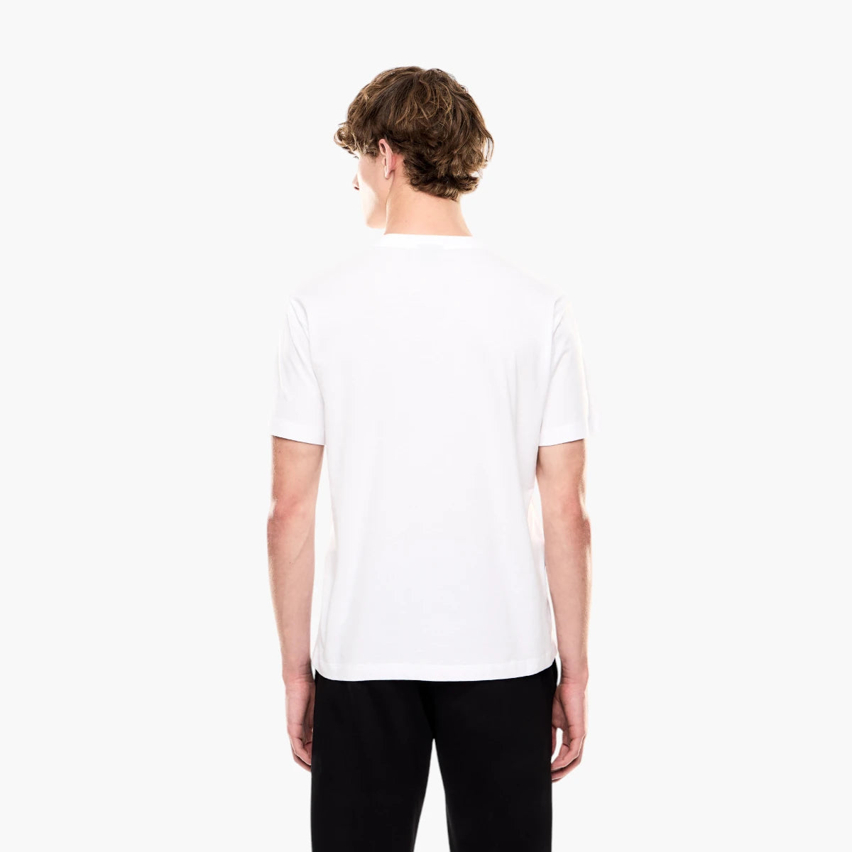 EA7 Regular Fit Logo Series Cotton T-Shirt With Oversized Logo | LEVISONS