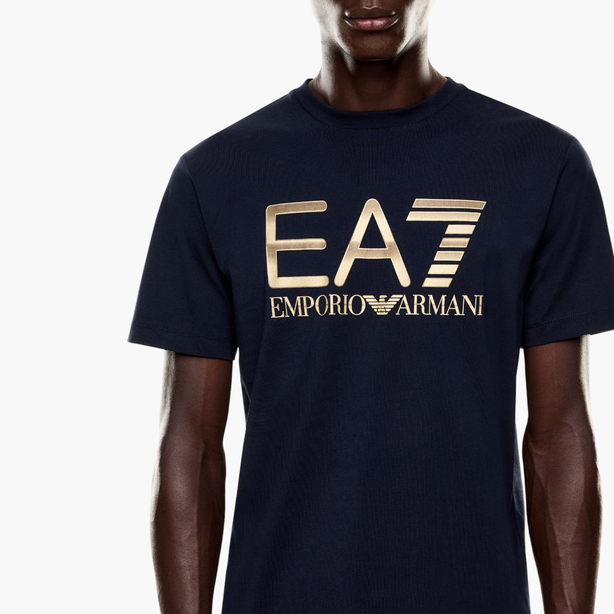 EA7 Regular Fit Logo Series Cotton T-Shirt | LEVISONS