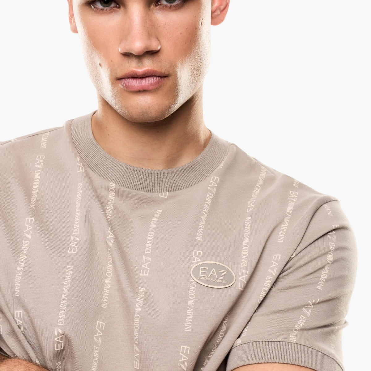 EA7 Graphic Series Cotton Crewneck T-Shirt | LEVISONS