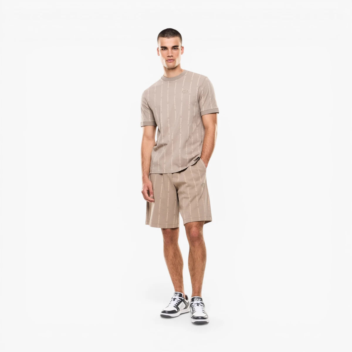 EA7 Graphic Series Cotton Crewneck T-Shirt | LEVISONS