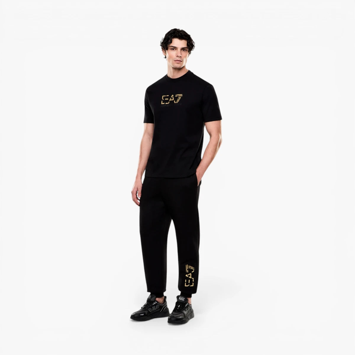 EA7 Premium Label Cotton Joggers | LEVISONS