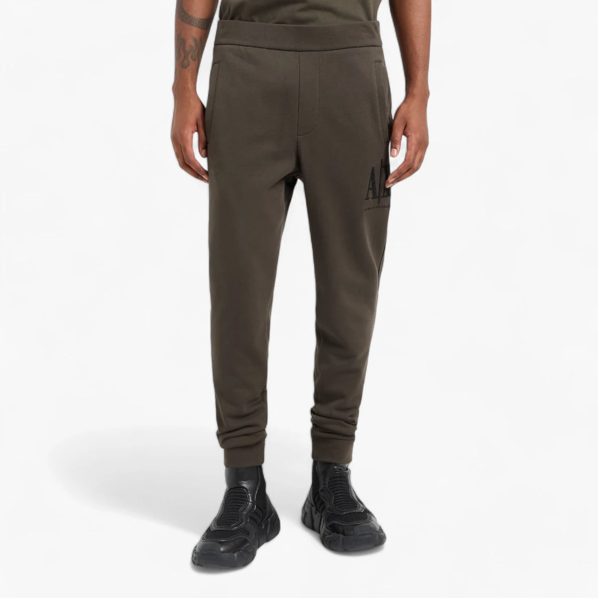 Armani Exchange Icon Cotton Contrast Logo Joggers | LEVISONS