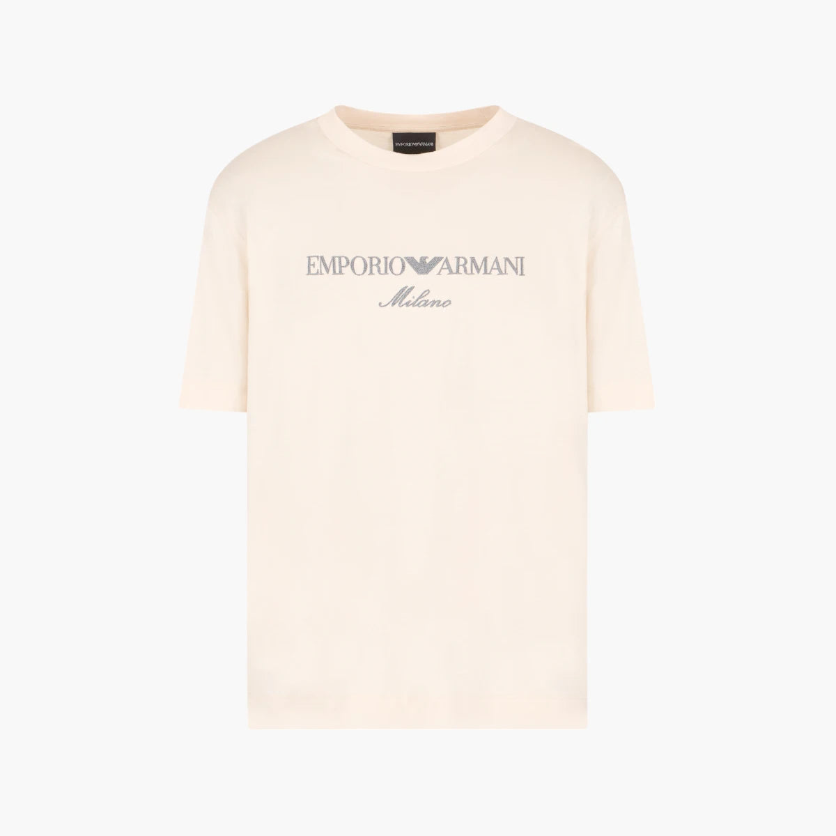 Emporio Armani Regular Fit Crewneck Asv T-Shirt With Embroidered Logo | LEVISONS