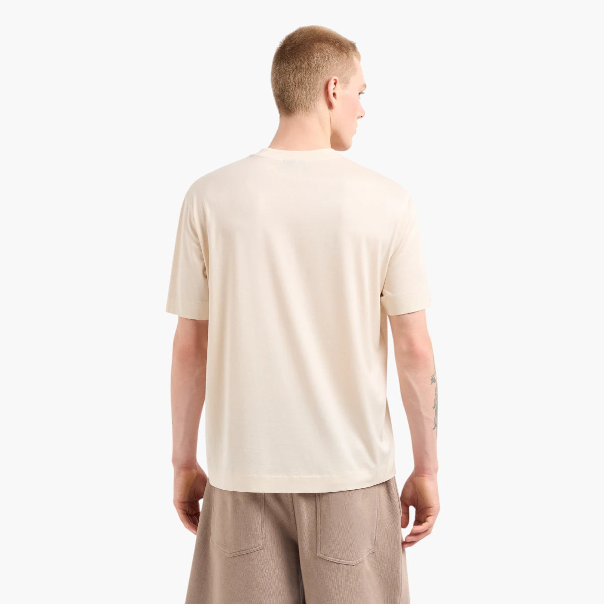 Emporio Armani Regular Fit Crewneck Asv T-Shirt With Embroidered Logo | LEVISONS