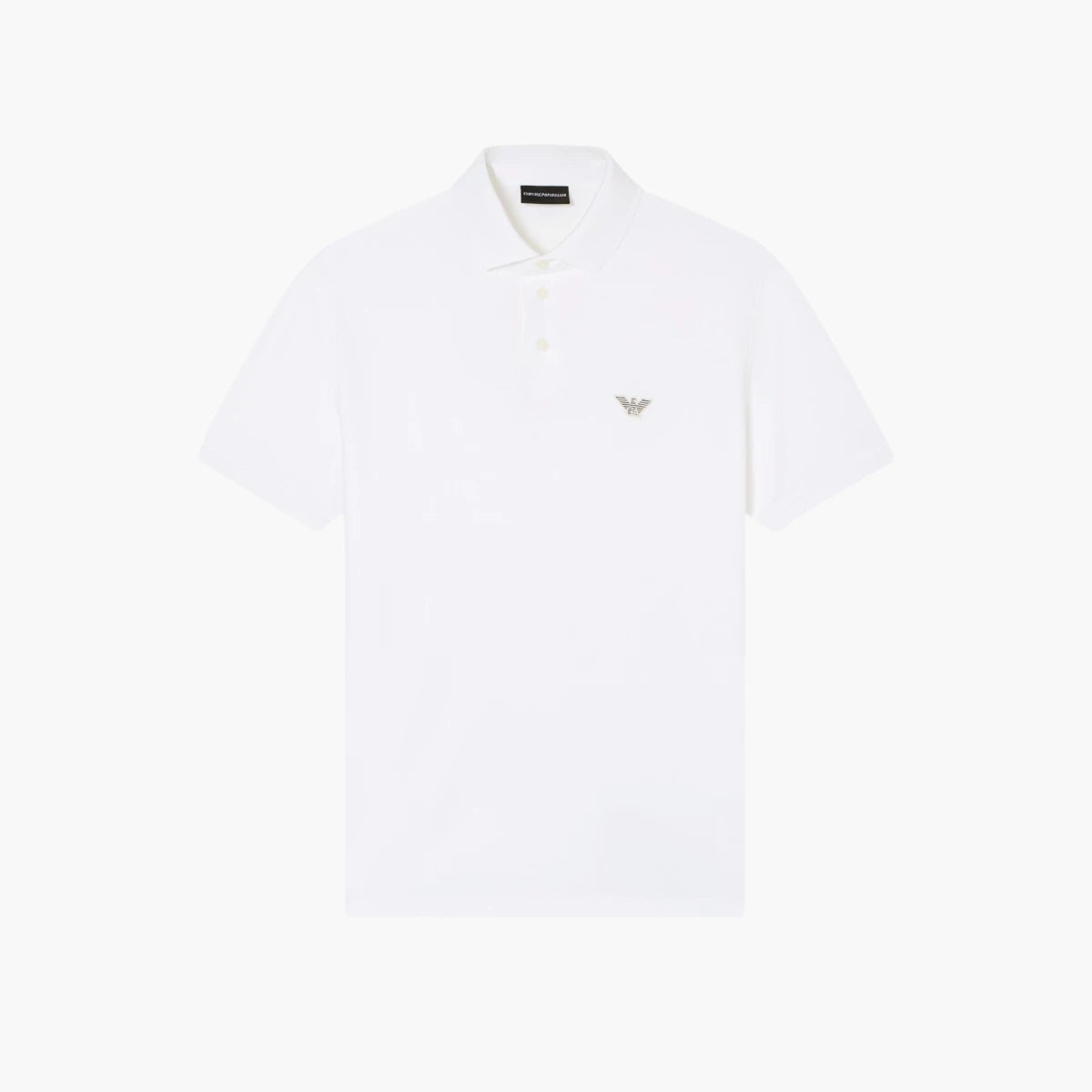 Emporio Armani Cotton Piqué Polo Shirt With Embroidered Eagle Logo | LEVISONS