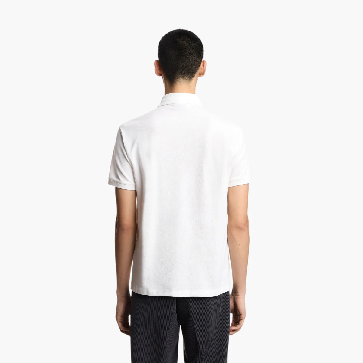 Emporio Armani Cotton Piqué Polo Shirt With Embroidered Eagle Logo | LEVISONS