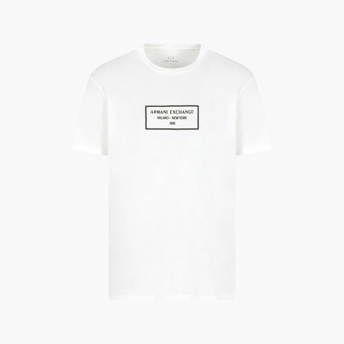 Armani Exchange Regular Fit Cotton Round Neck Milano New York T-Shirt | LEVISONS