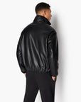 Armani Exchange Faux Leather Zip Up High Neck Jacket | LEVISONS