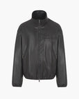 Armani Exchange Faux Leather Zip Up High Neck Jacket | LEVISONS