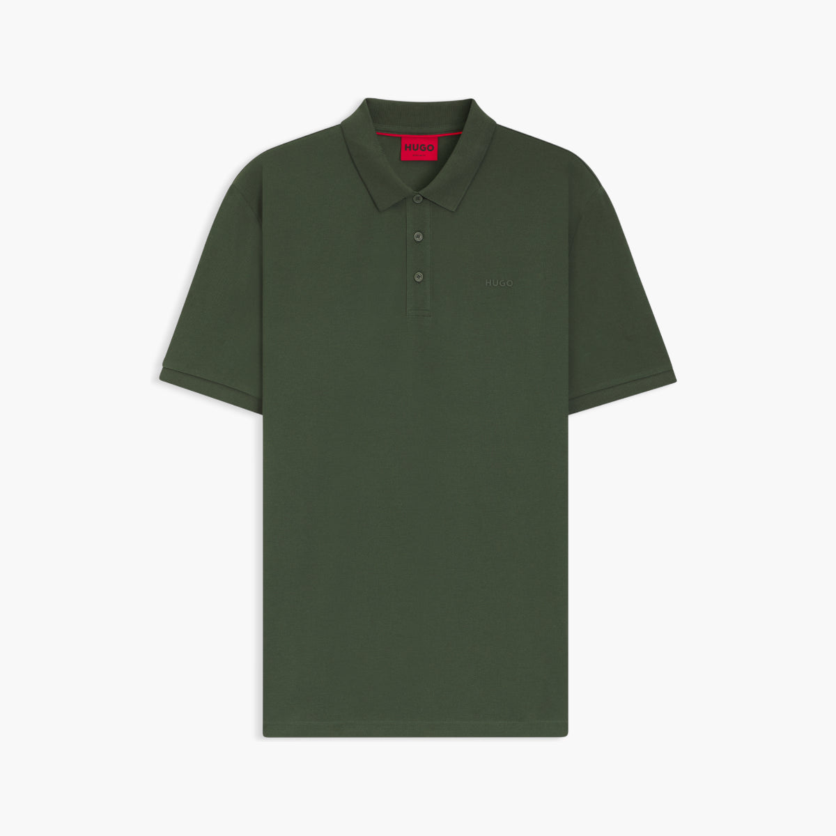 Hugo Red High-Density Logo Print Piqué Polo | LEVISONS