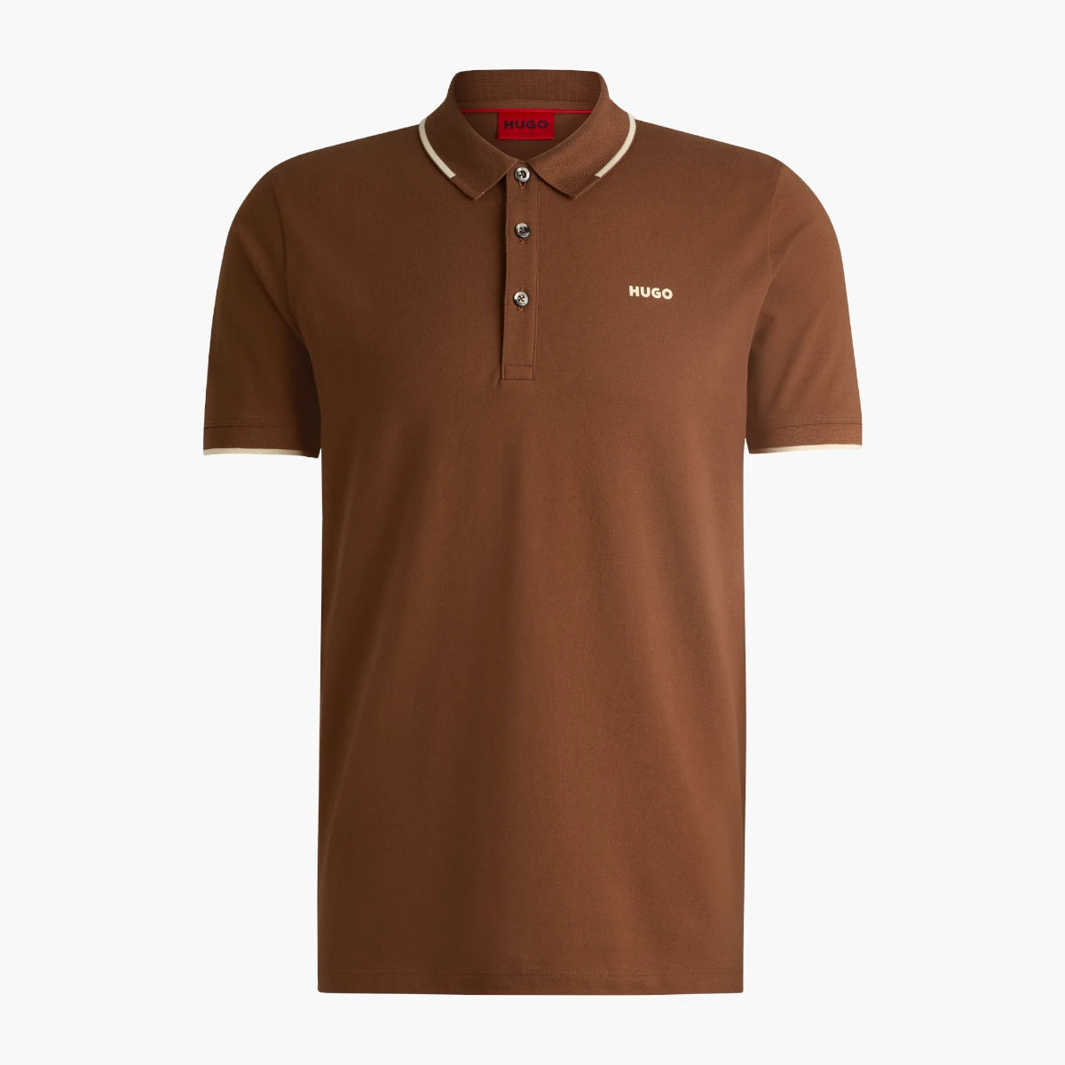 Hugo Red Stretch-Cotton Slim-Fit Polo Shirt With Printed Logo | LEVISONS