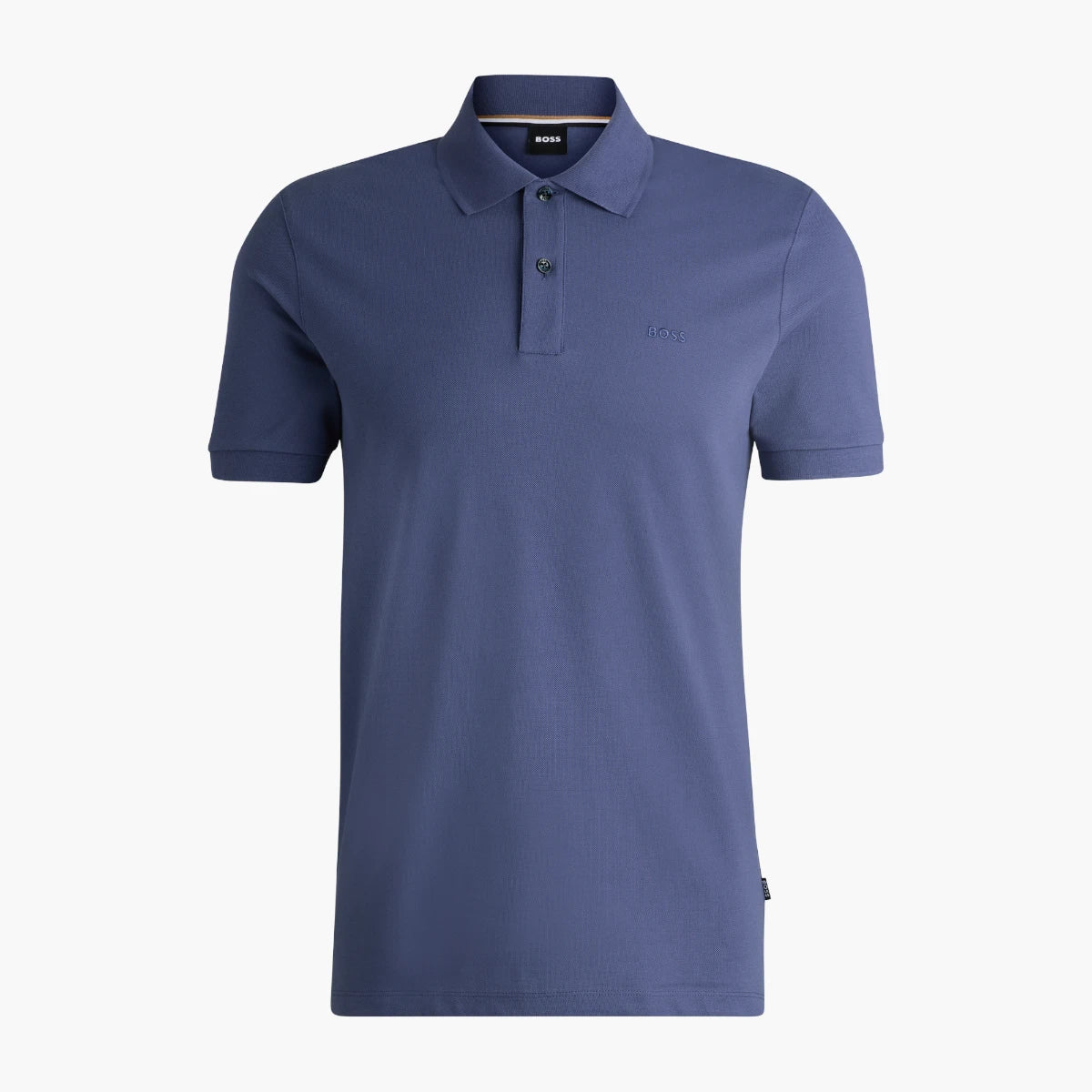 BOSS Black Pallas Cotton Polo Shirt With Embroidered Logo | LEVISONS