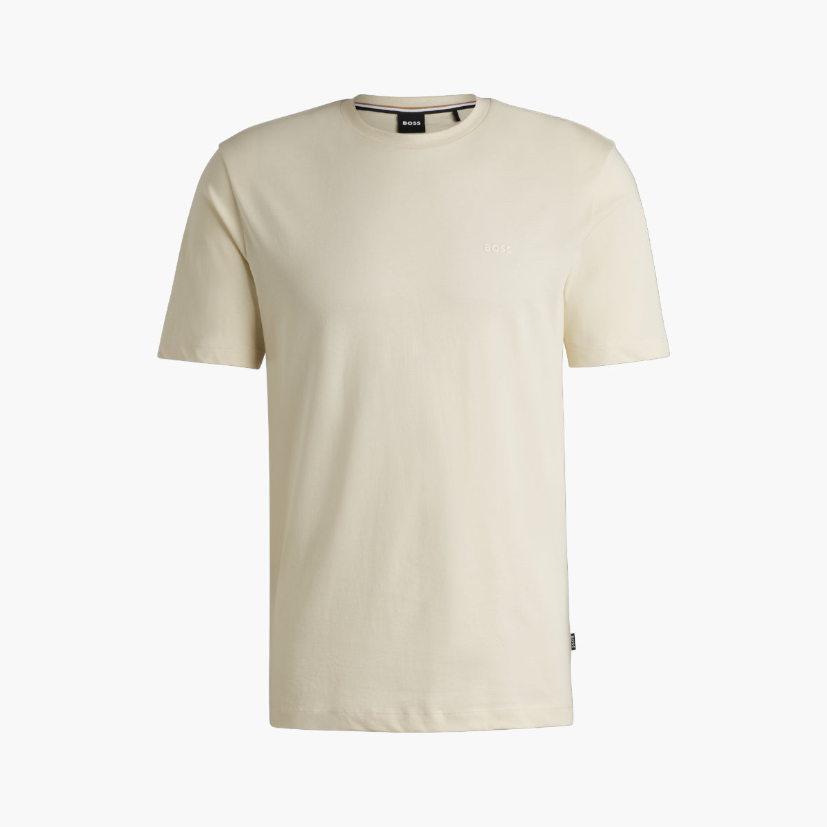 BOSS Black Stretch Cotton Crew Neck Logo Tee | LEVISONS