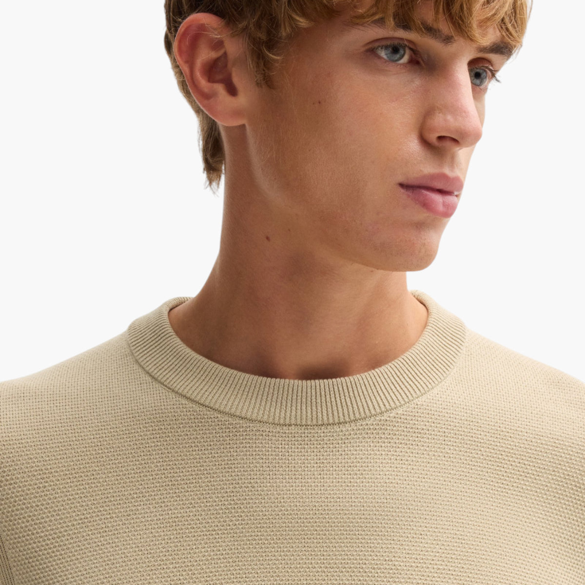 BOSS Black Micro-Structured Summer Weight Cotton Sweater | LEVISONS