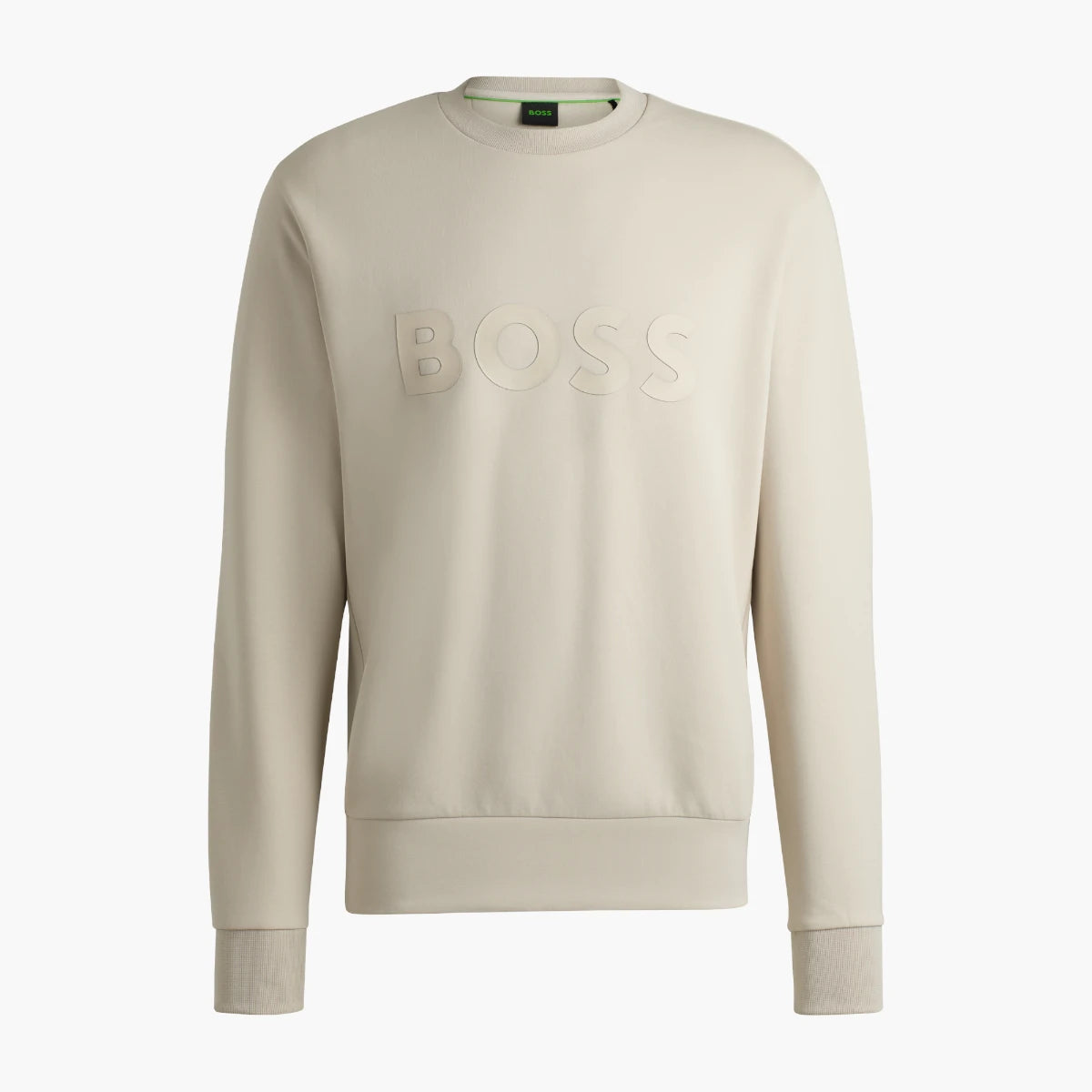 BOSS Green Stretch-Cotton Sweatshirt With Sandwich Logo | LEVISONS
