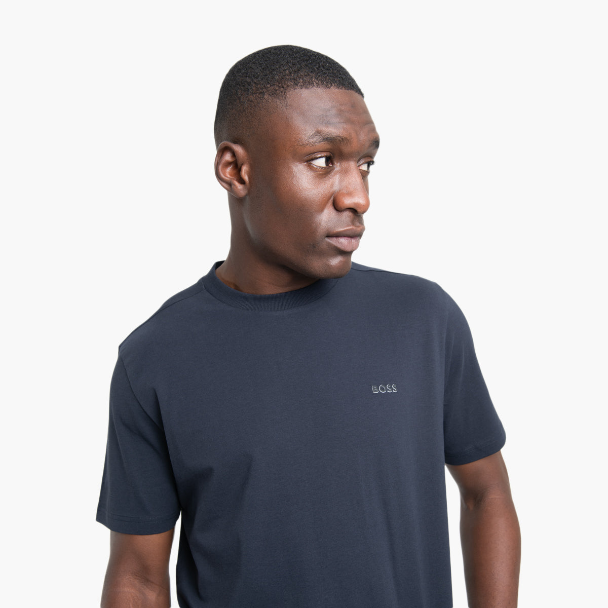 BOSS Green Regular-Fit T-Shirt In Stretch Cotton With Contrast Logo | LEVISONS