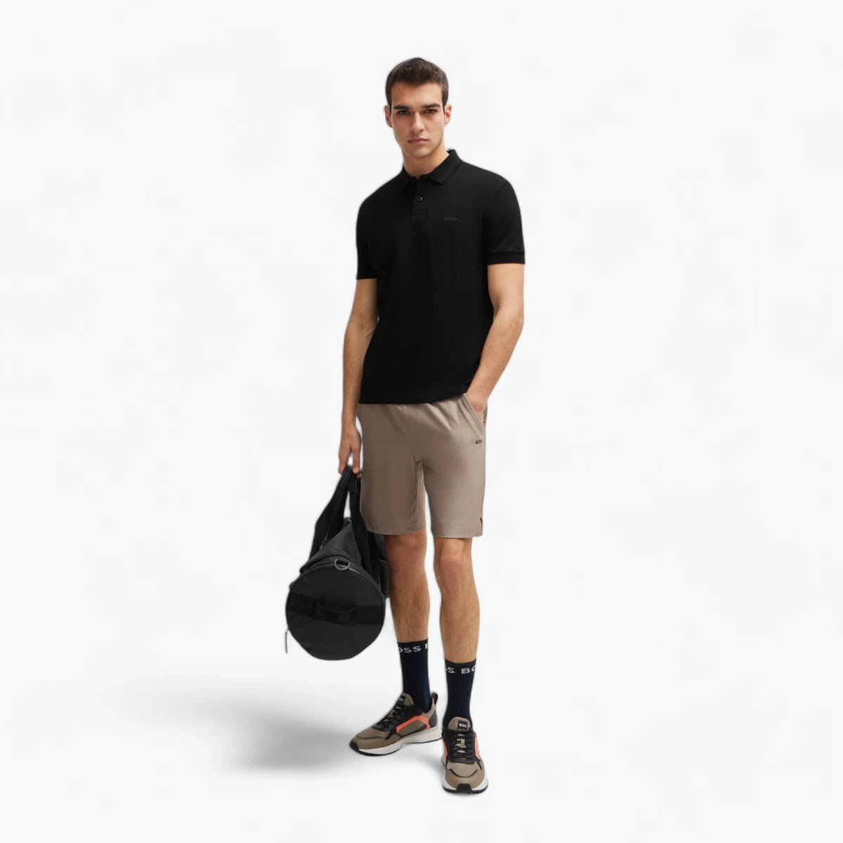 BOSS Green Cotton-Pique Polo Shirt | LEVISONS