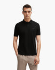 BOSS Green Cotton-Pique Polo Shirt | LEVISONS