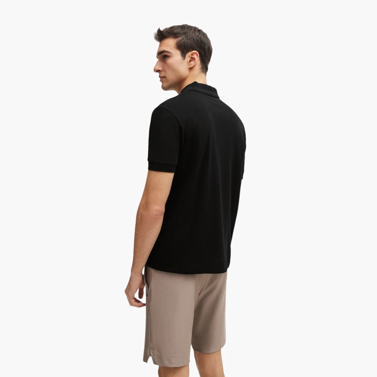 BOSS Green Cotton-Pique Polo Shirt | LEVISONS