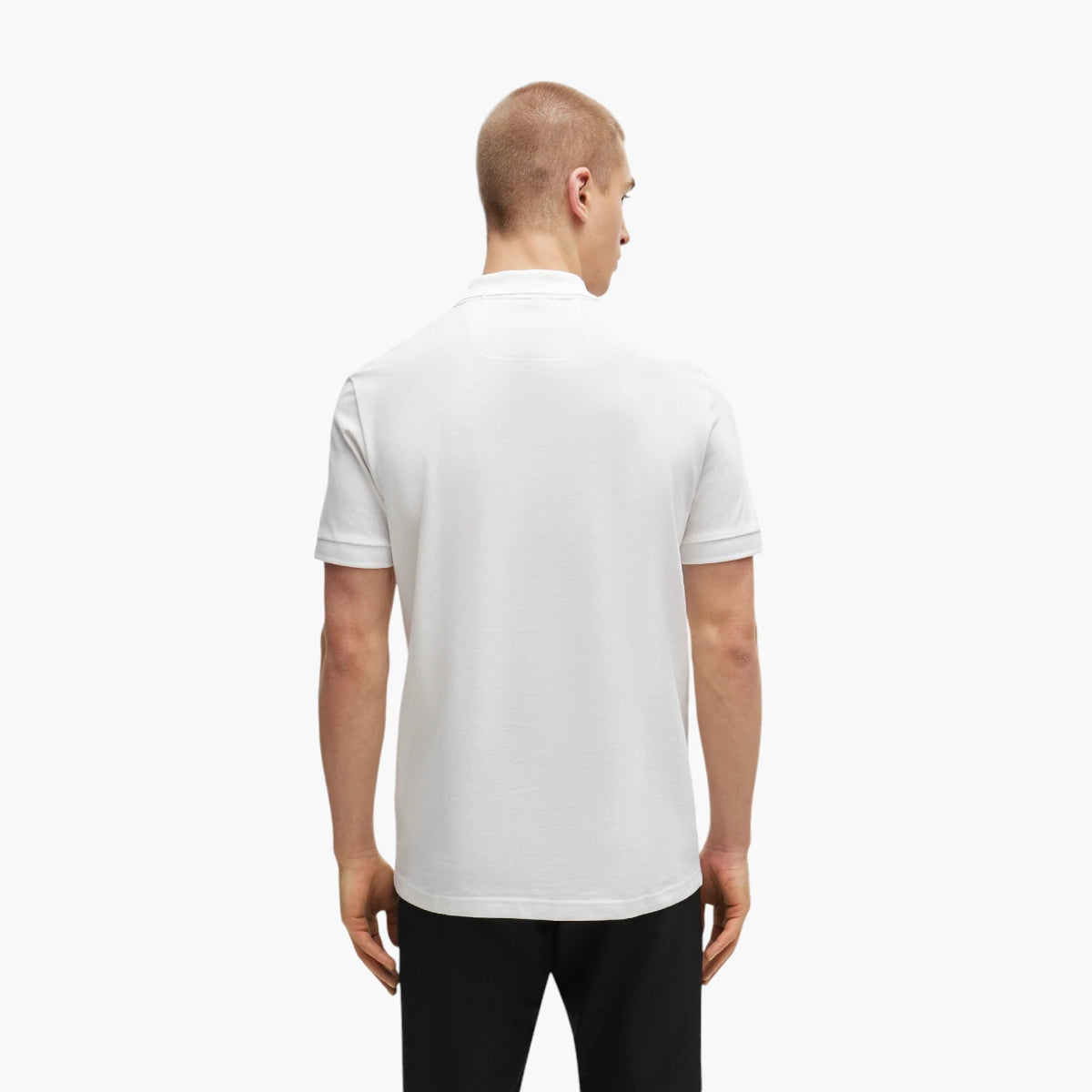 BOSS Green Cotton-Pique Polo Shirt | LEVISONS
