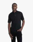 BOSS Black Cotton Polo Shirt With Logo-Print | LEVISONS