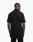 BOSS Black Cotton Polo Shirt With Logo-Print | LEVISONS