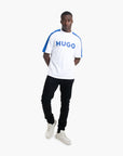 Hugo Blue Cotton-Jersey Regular-Fit T-Shirt | LEVISONS