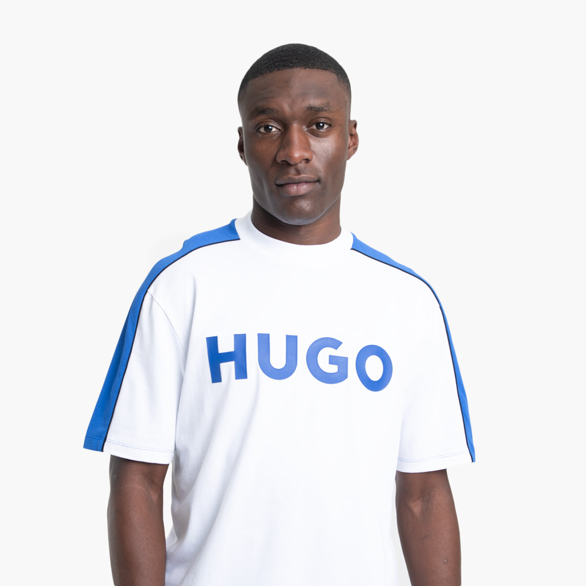 Hugo Blue Cotton-Jersey Regular-Fit T-Shirt | LEVISONS