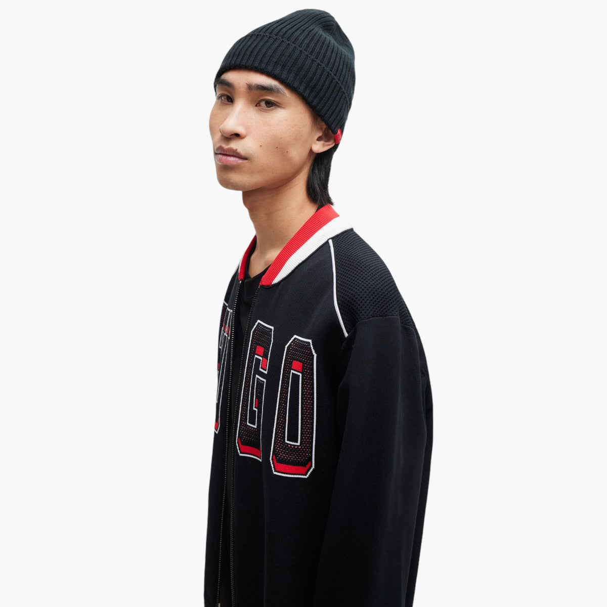 Hugo Red Relaxed-Fit Bomber Jacket With Sporty Logo | LEVISONS