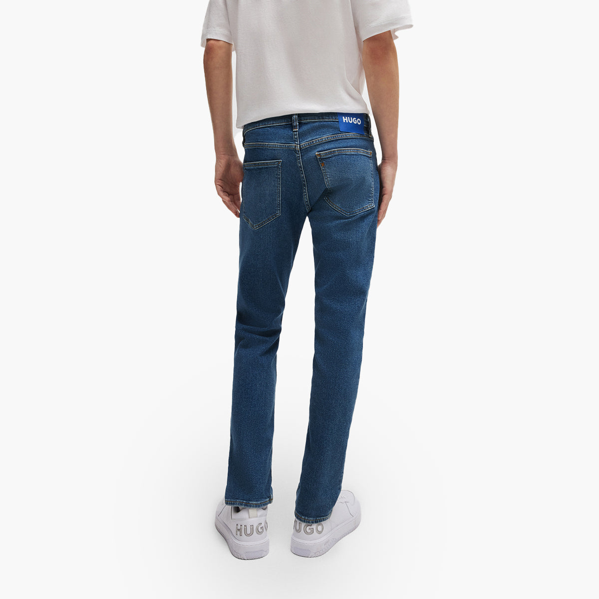 Hugo Blue Extra-Slim-Fit Jeans In Navy Stonewashed Stretch Denim | LEVISONS
