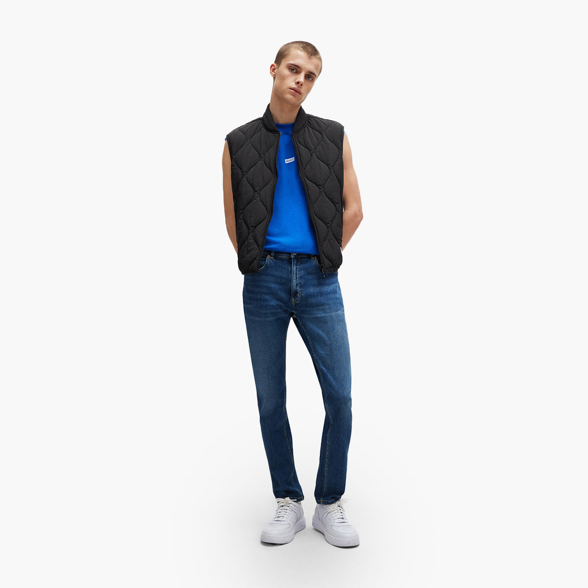 Hugo Blue Extra-Slim-Fit Jeans In Mid-Blue Stretch Denim | LEVISONS