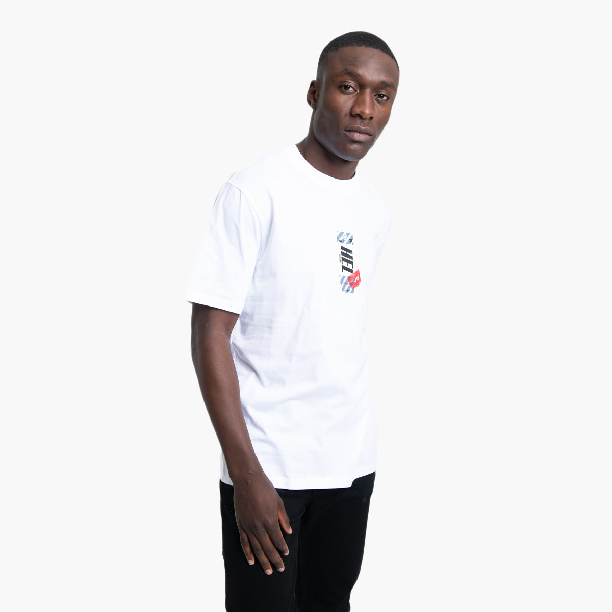 Hugo Red Cotton-Jersey T-Shirt With Travel-Tag Artwork | LEVISONS