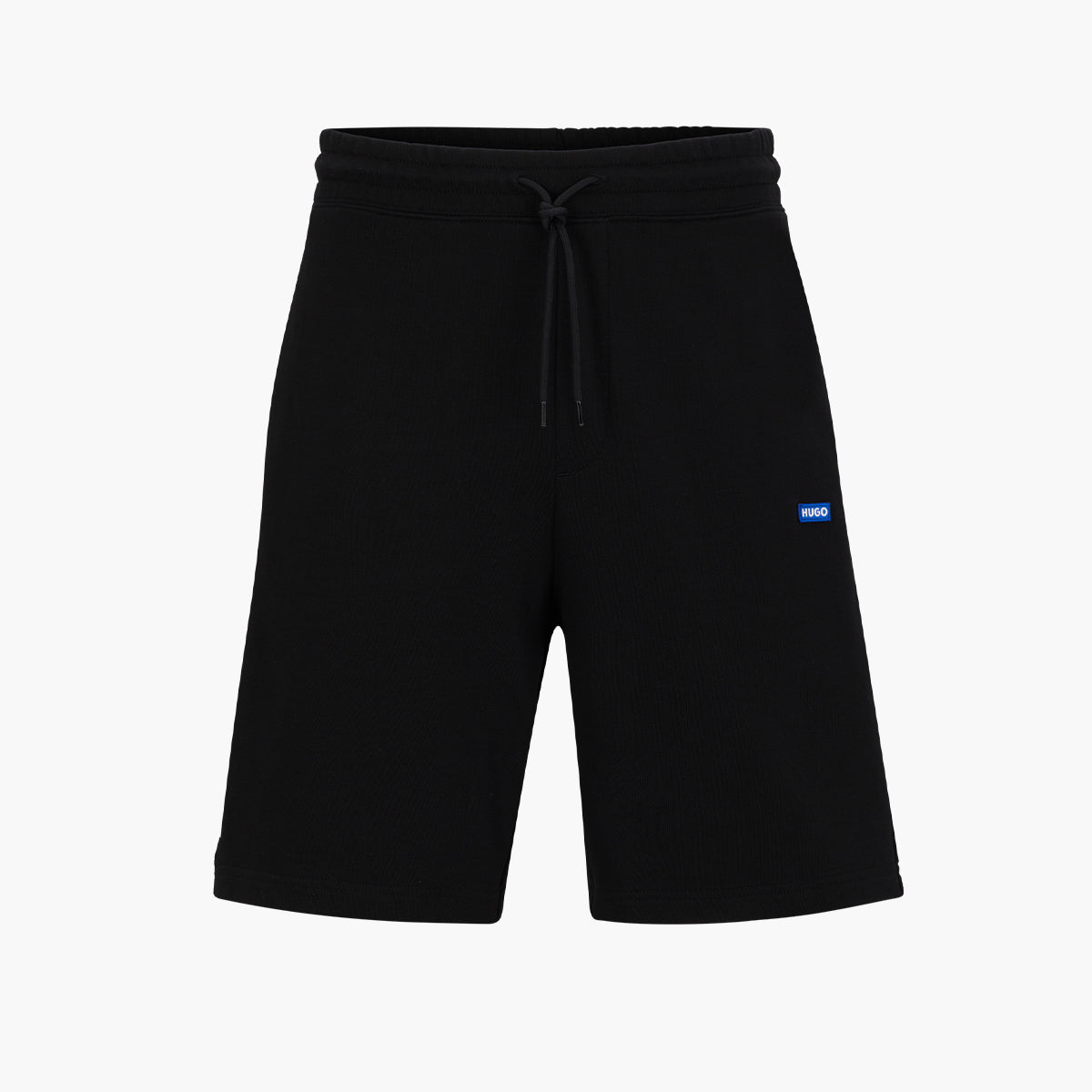 Hugo Blue Cotton-Terry Shorts With Blue Logo Patch | LEVISONS