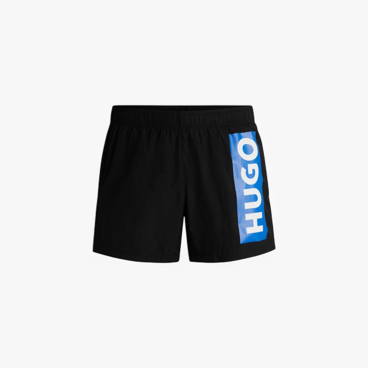 Hugo Blue Partially Lined Quick-Dry Swim Shorts With Vertical Logo | LEVISONS