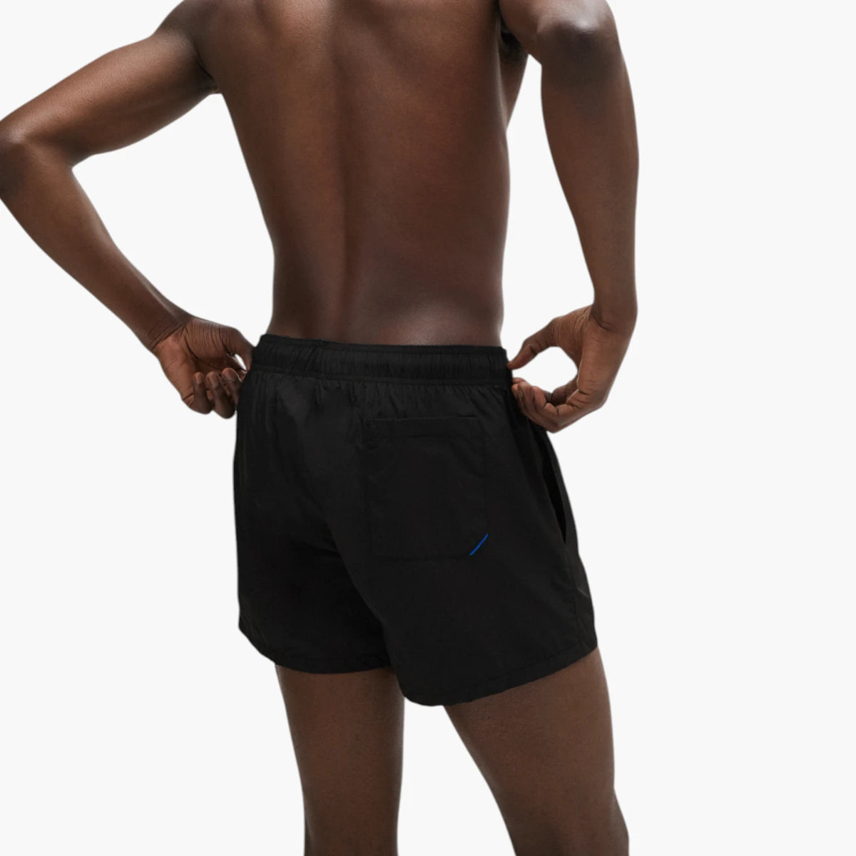 Hugo Blue Partially Lined Quick-Dry Swim Shorts With Vertical Logo | LEVISONS