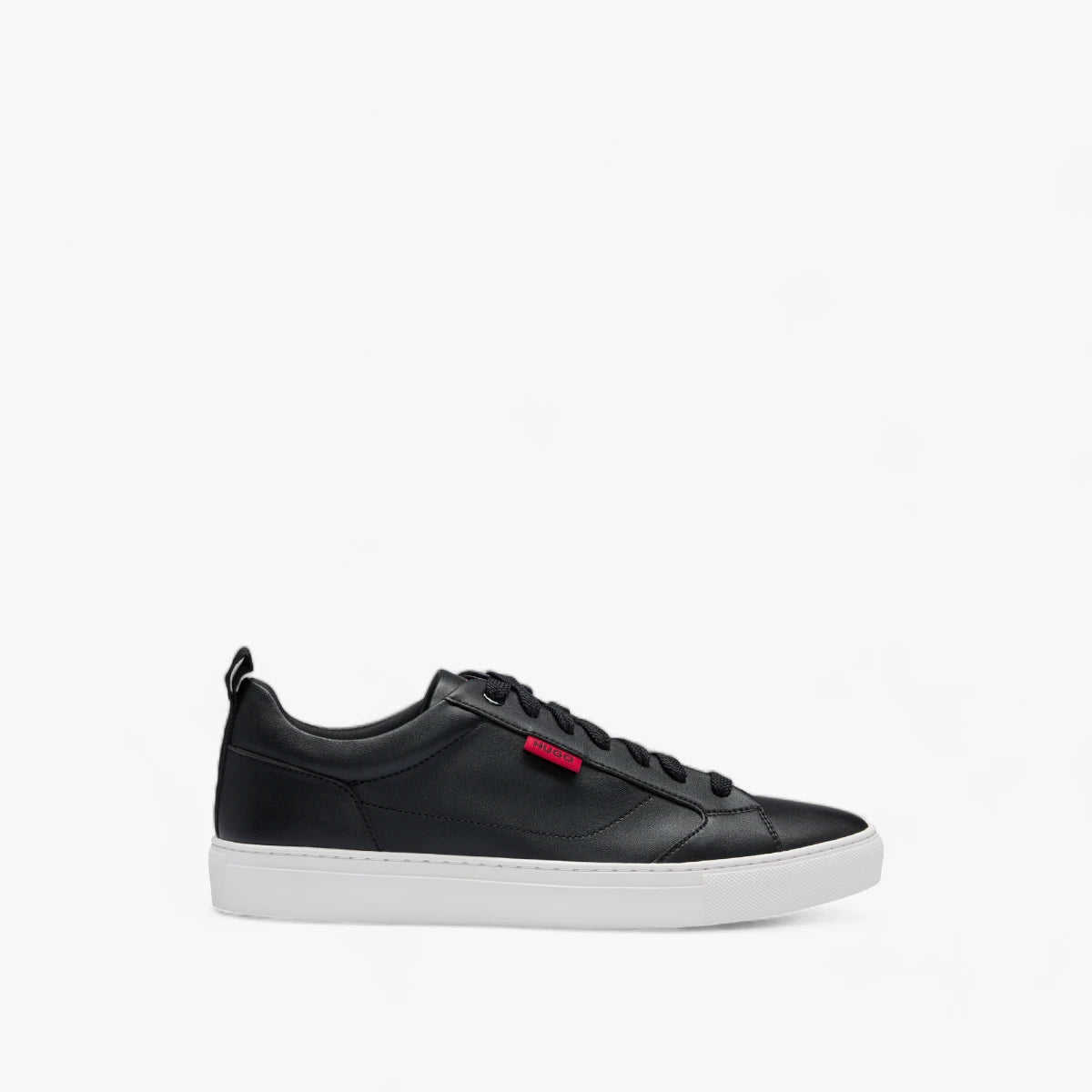 Hugo Red Cupsole Trainers In Faux Leather With Logo Flag | LEVISONS