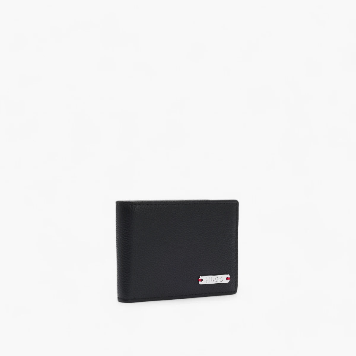 Hugo Red Grained-Leather Card Holder With Logo Plate | LEVISONS