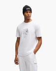 BOSS Green Stretch-Cotton T-Shirt With Printed And Embroidered Work | LEVISONS