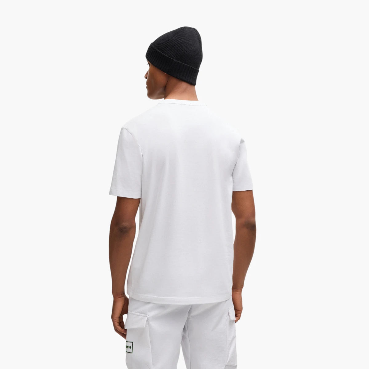 BOSS Green Stretch-Cotton T-Shirt With Printed And Embroidered Work | LEVISONS