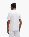 BOSS Green Stretch-Cotton T-Shirt With Printed And Embroidered Work | LEVISONS