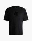 BOSS Green Relaxed-Fit T-Shirt In Interlock Cotton With Gloss Artwork | LEVISONS
