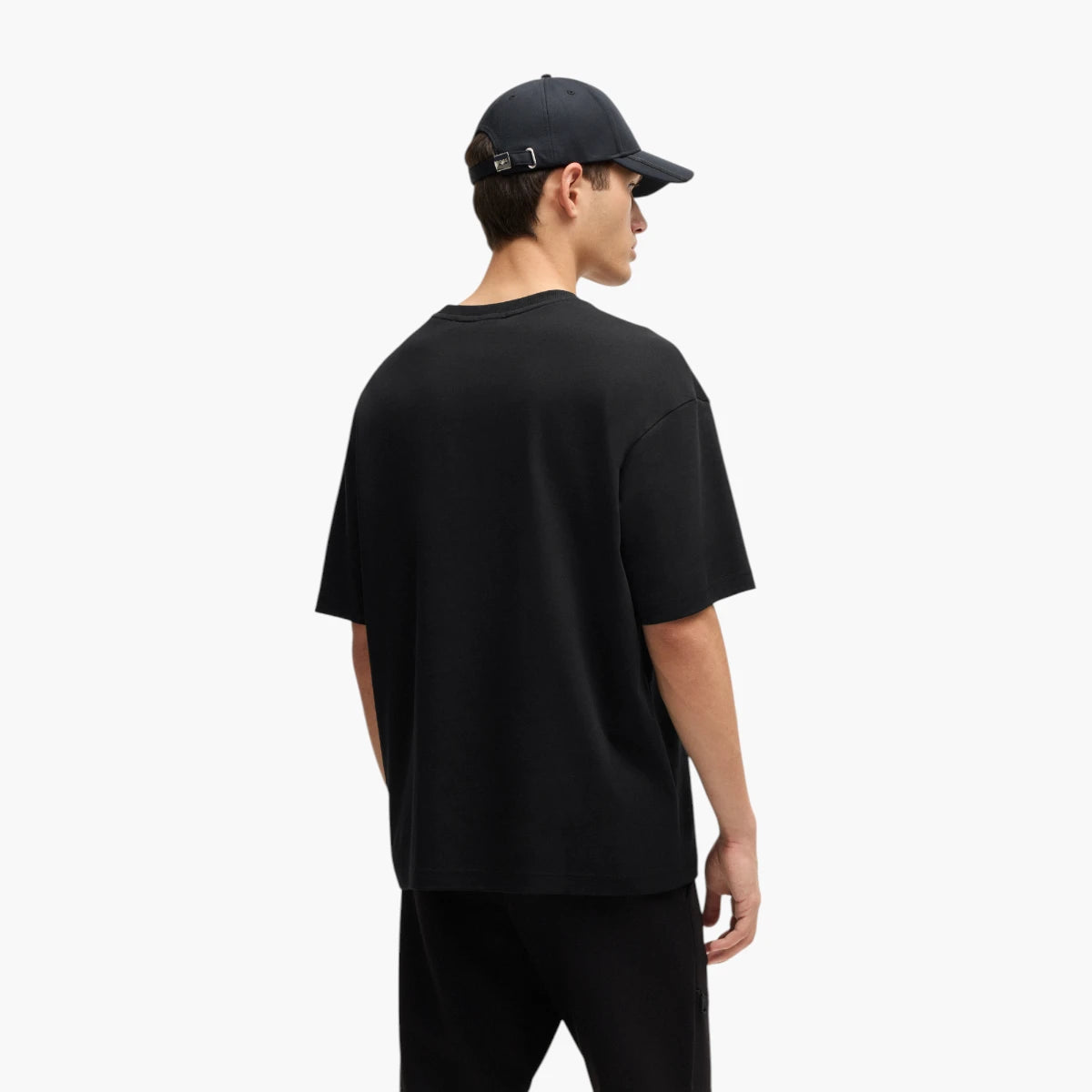 BOSS Green Relaxed-Fit T-Shirt In Interlock Cotton With Gloss Artwork | LEVISONS