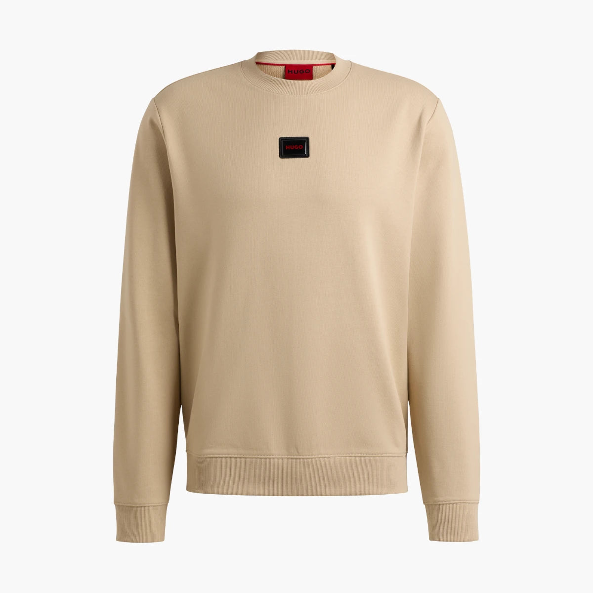 Hugo Red Cotton-Terry Regular-Fit Sweatshirt With Logo Trim | LEVISONS