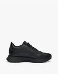 BOSS Black Waterproof Gore-Tex Trainer In Polished Leather | LEVISONS