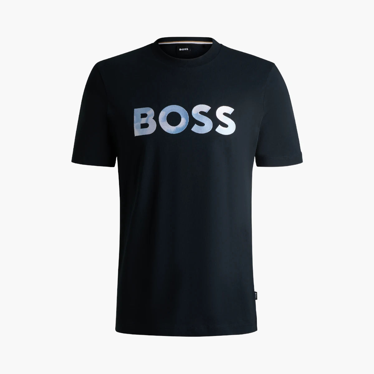 BOSS Black Cotton-Jersey Regular-Fit T-Shirt With Script Logo | LEVISONS