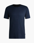 BOSS Black Mercerized-Cotton T-Shirt With Mirco Pattern | LEVISONS